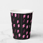 Krassen ZWEI der Knochen, Mädchen rosa Blitzschlag Pappbecher (Rechts)