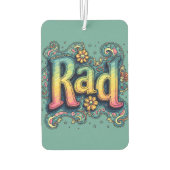 Krasser 70er Groovy Psychedelic Ästhetik Autolufterfrischer (Rückseite)