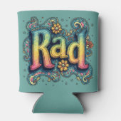 Krasser 70er Groovy Psychedelic Ästhetik Dosenkühler (Rückseite)