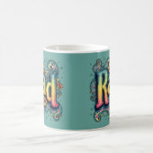 Krasser 70er Groovy Psychedelic Ästhetik Kaffeetasse (Mittel)