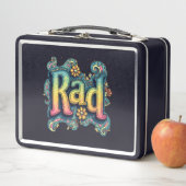 Krasser 70er Groovy Psychedelic Ästhetik Metall Brotdose (Beispiel)