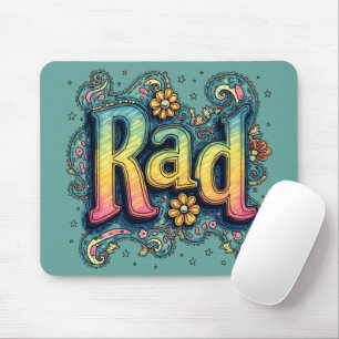 Krasser 70er Groovy Psychedelic Ästhetik Mousepad