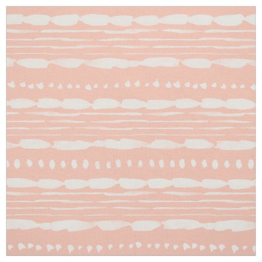 Krasser Boho-Streifen Pfirsich Stoff (Muster)