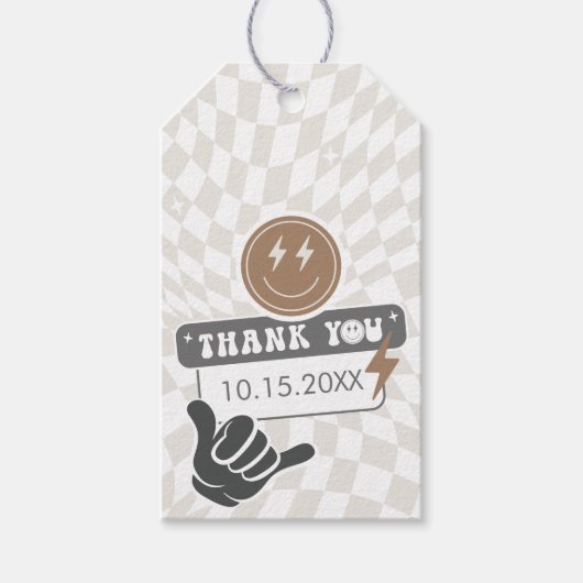 Krasser Cooler Typ | Boys Retro Skater Birthday Ge Geschenkanhänger (Vorderseite)