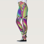 Krasser Regenbogen-Posh Blumen-Flair-abweichende Leggings (Links)