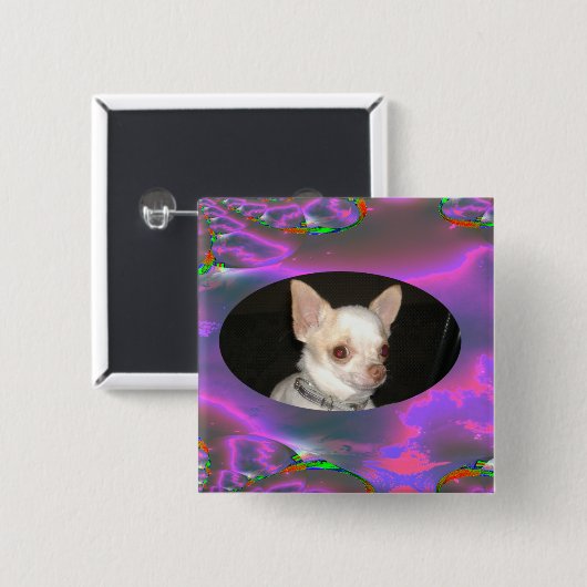 Krasser Roddo quadratischer Knopf Button (Vorne & Hinten)