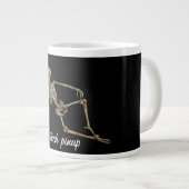 "Krasser Tech-Pinup mit aufklappbarem Skelett Jumbo-Tasse (Vorderseite Rechts)