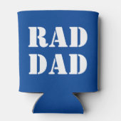 Krasser Vater Blau-Weiß moderne Typografie cool Dosenkühler (Rückseite)