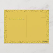 Krasser Vater Blue Doodle Vatertag Postkarte (Rückseite)