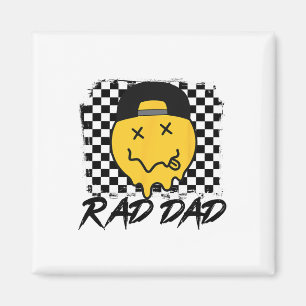 Krasser Vater Funny Checkered Vater#39;s Day Smile Magnet