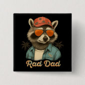 Krasser Vater Funny Happy Vatertag Vintag Button (Vorderseite)