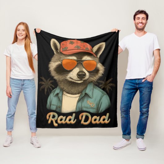 Krasser Vater Funny Happy Vatertag Vintag Fleecedecke (Beispiel)