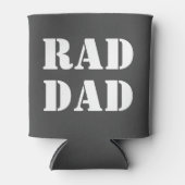 Krasser Vater Holzkohle Grauweiß moderne Typografi Dosenkühler (Vorderseite)