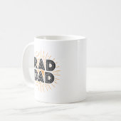 Krasser Vater Kid's Geschenk an Pater Schwarze Typ Kaffeetasse (Vorderseite Links)