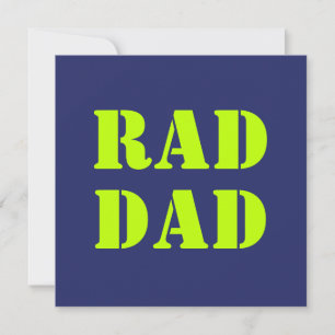 Krasser Vater Neon Green Marine moderne Typografie