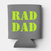 Krasser Vater neon grün graue moderne Typografie c Dosenkühler (Rückseite)