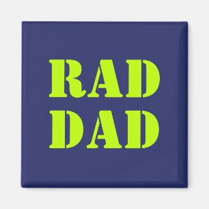 Krasser Vater Neon grün Marineblau moderne Typogra Magnet
