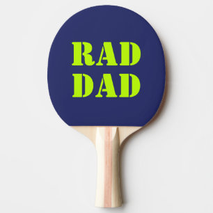 Krasser Vater Neon grün Marineblau moderne Typogra Tischtennis Schläger