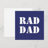 Krasser Vater Neon Marine weiß moderne Typografie- (Vorne/Hinten)