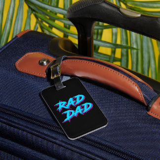 Krasser Vater Retro 80 Gepäckanhänger