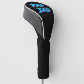 Krasser Vater Retro 80 Golf Headcover (angewinkelt)