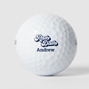 Krasser Vater Retro Type Personalisiert Blue Golf Golfball