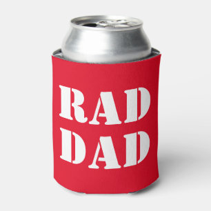 Krasser Vater rot-weiß-moderne Typografie cool Dosenkühler