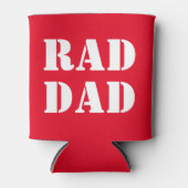 Krasser Vater rot-weiß-moderne Typografie cool Dosenkühler (Vorderseite)