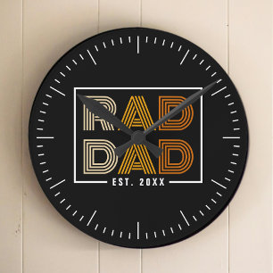 Krasser Vater Runde Wanduhr