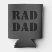 Krasser Vater schwarz Holzkohle Grau moderne Typog Dosenkühler (Vorderseite)