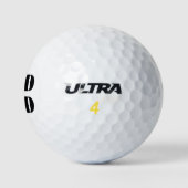 Krasser Vater Schwarze moderne Typografie cool Golfball (Logo)