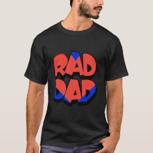 Krasser Vater Vater's Day Red Heart Blue Trendy Co T-Shirt