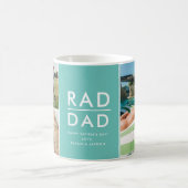 Krasser Vater Vatertag FotoCollage Kaffeetasse (Mittel)