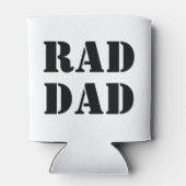 Krasser Vater Weiß & Schwarz Moderne Typografie co Dosenkühler (Rückseite)