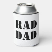 Krasser Vater Weiß & Schwarz Moderne Typografie co Dosenkühler (Kanne Rückseite)