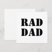 Krasser Vater, weiß und schwarz, moderne Typografi (Vorne/Hinten)