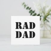 Krasser Vater, weiß und schwarz, moderne Typografi (Stehend Vorderseite)