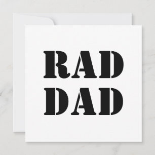 Krasser Vater, weiß und schwarz, moderne Typografi