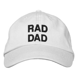 Krasser Vater weiß und schwarz personalisierte mod Bestickte Baseballkappe