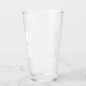 Krasser Vater Weißmoderne Typografie cool Glas (Links)