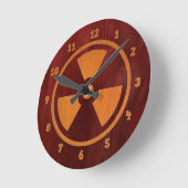 Krasses Holz Runde Wanduhr (Winkel)