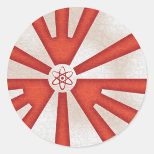 Krasses Niveau-Steigen Runder Aufkleber