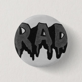 "Krasses" Schwarzweiss-Grunge-Abzeichen Button
