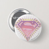 Krasses Supergirl-Logo Button (Vorne & Hinten)
