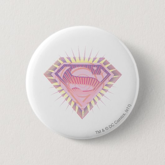 Krasses Supergirl-Logo Button (Vorderseite)