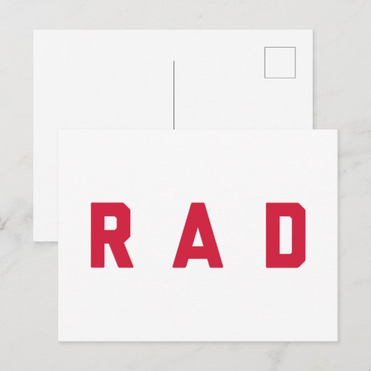 Krasses Zitat Postkarte (Vorne/Hinten)