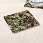 Krassula perforata rechteckiger pappuntersetzer (angewinkelt)