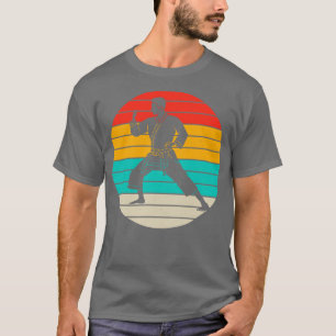 Krate Fighter Vintag Karateka Sunset MIXED MARTIAL T-Shirt