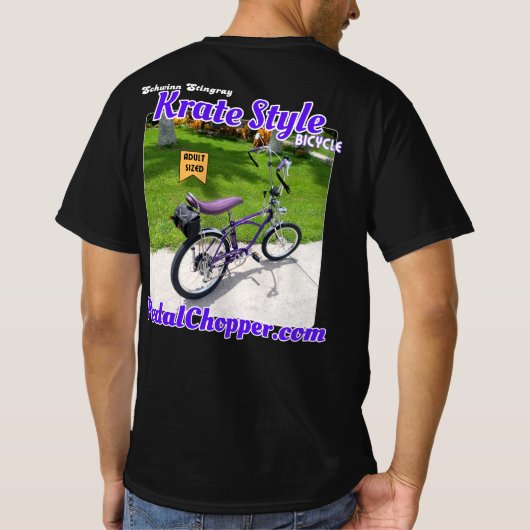 Krate Style Bike für Erwachsene T-Shirt (Rückseite)