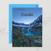 Krater Altar Vulkan El Altar Ecuador Postkarte (Vorne/Hinten)